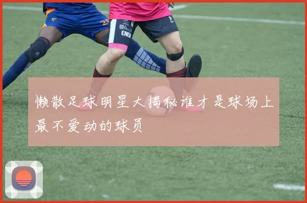 懒散足球明星大揭秘谁才是球场上最不爱动的球员